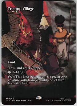 MTG Treetop Village Borderless Normal NM Avatar: The Last Airbender Magic 60 - Image 1