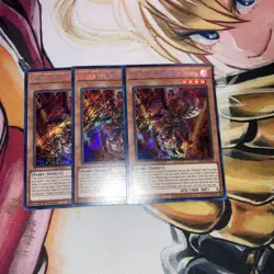 3x Aluber the Jester of Despia 1st Edition Secret Rare RA02-EN016 Yu-Gi-Oh! - Image 2