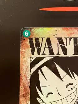 Rising Phoenix One Piece - Monkey.D.Luffy OP13-118 Wanted NM Jap #0121 - Image 2