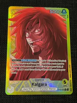 Kalgara Alt Art L Leader GOLD OP08-098 - Two Legends One Piece TCG English NM - Image 1