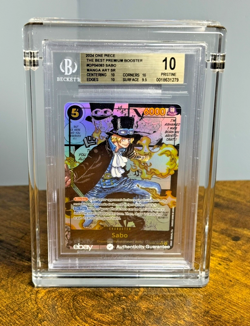 2024 One Piece The Best Premium OP04083 Sabo Manga Art BGS 10 PRISTINE - Image 1