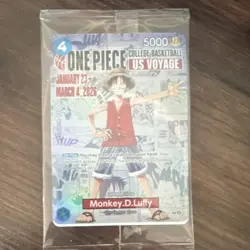 One Piece CCG Monkey.D.Luffy College Basketball US Voyage Card Bandai Namco C10… - Image 1