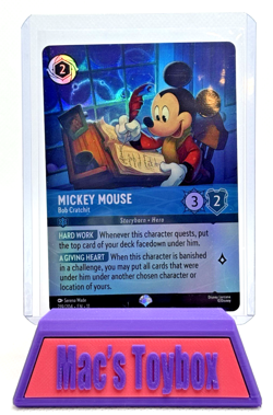 Mickey Mouse Bob Cratchit Disney Lorcana 219/204 English Winterspell Foil - Image 1
