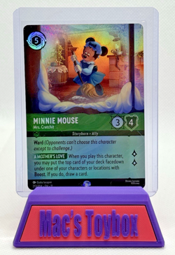 Disney Lorcana Winterspell MINNIE MOUSE Mrs. Cratchit Epic Foil #213/204 - Image 1