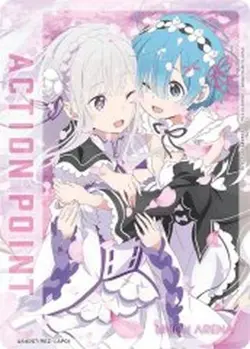 Union Arena UA40ST/REZ-1-AP01 Action Point Card Emilia Rem AP Japanese - Image 1