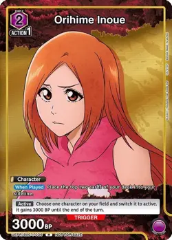Orihime Inoue Alternate Art Foil - UEPR/BLC-1-036 NM - Union Arena - Image 1