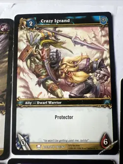 World of Warcraft TCG Cards 2006 X 7 - Crazy Igvand- Vanquish- Creeping Shadow - Image 4