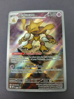 Pokemon MEP 009 - Black Star Promo Alakazam Full Art - NM TCG Card B - Image 1