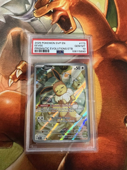 Eevee SVP173 173 Prismatic Evolutions PSA Graded 10 Pokemon Trading Card Game - Image 1
