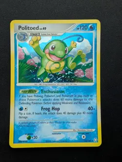 M/NM Pokemon Politoed Holo Card 12/146 Legends Awakened - Image 1