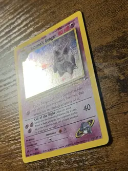 Sabrina's Gengar Holo 14/132 Gym Heroes Pokemon Card Swirl 🌀 - Image 2