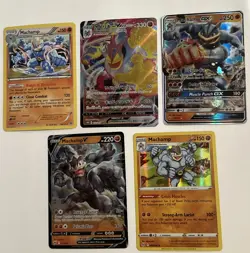 Pokemon MACHAMP 5 Card Lot ~ V holo GX Vmax Japanese - Image 1