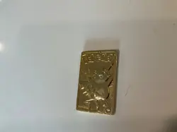 Pokemon 23k Gold Plated PIKACHU Trading card. Nintendo 1999 - Image 1