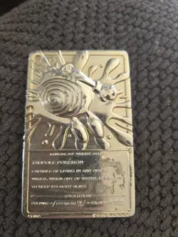 Pokemon Poliwhirl Metal Card Burger King Nintendo 1999 Limited Edition 6 - Image 2