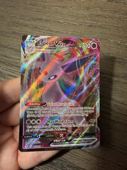 Espeon VMAX Holo Ultra Rare Pokemon TCG Card Evolving Skies 065/203 - Image 4