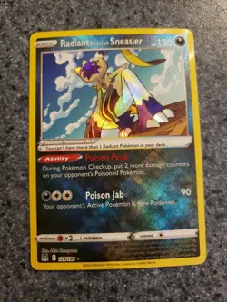 Radiant Hisuian Sneasler 123/196 - Lost Origin - Ultra Rare Holo Pokemon Card NM - Image 1