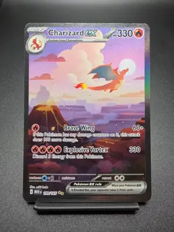 Charizard EX 199/165 SIR English Scarlet & Violet 151 Pokemon Card - Image 1