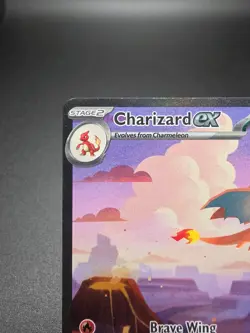 Charizard EX 199/165 SIR English Scarlet & Violet 151 Pokemon Card - Image 3