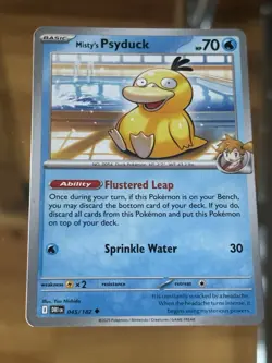 Misty's Psyduck 045/182 Sv10: Destined Rivals Uncommon Regular Pokemon Card - Image 1