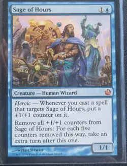 Magic the Gathering SAGE of Hours Creature Card - Image 1