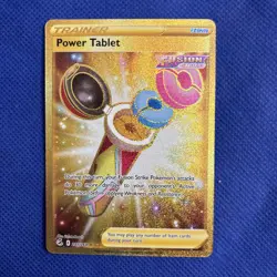 Pokemon TCG Power Tablet SWSH Fusion Strike 281/264 Secret Rare Gold Card NM - Image 1