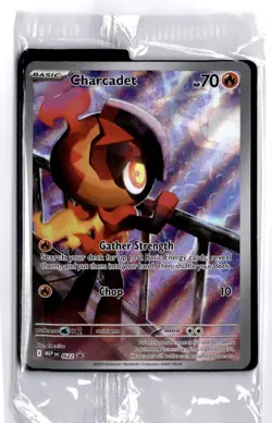 SEALED Charcadet 022 Black Star Promo - Phantasmal Flames Pokemon Card, NM - Image 1