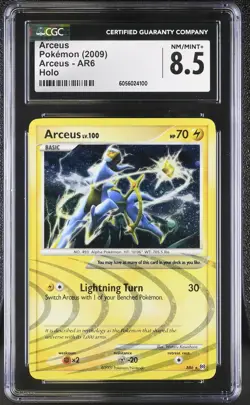 CGC 8.5 Arceus 2009 Arceus AR6 Holo Pokemon Card - Image 1