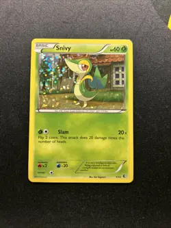 Snivy 1/12 NM/LP -Vintage Rare Pokemon Card- McDonald’s Promo (4s) - Image 1