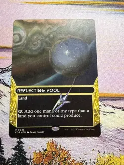 Near Mint, English - 1 x MTG Reflecting Pool (0036) - Borderless Edge of Eternit - Image 3