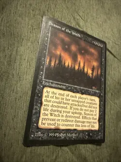 MTG Magic the Gathering Dark Series Season of the Witch LP Enchantment Black - Image 2