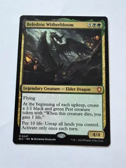 Magic The Gathering Beledros Witherbloom Commander: Bloomburrow Regular - Image 1