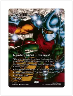 1x Raph's Jitte, Borderless Art, Magic MTG NM - Image 1