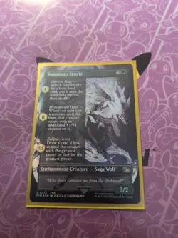 Summon: Fenrir #372 FIN U (Borderless) (FOIL) MTG Final Fantasy - Image 1