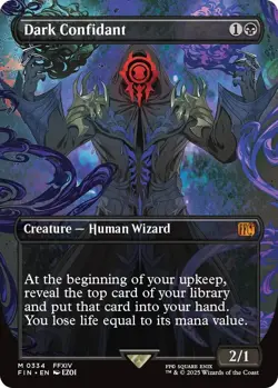 Dark Confidant (Borderless) (334) (Foil) [FINAL FANTASY] - Image 1