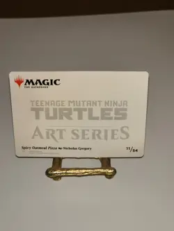 Spicy Oatmeal Pizza Gold Stamp Teenage Mutant Ninja Turtles Magic The Gathering - Image 4