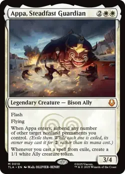 Appa, Steadfast Guardian (10) (Foil) [Avatar: The Last Airbender] - Image 1