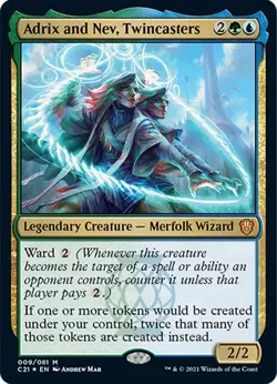 Adrix and Nev, Twincasters (9) (Foil) [Commander 2021] - Image 1