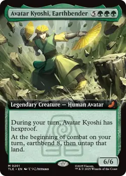 Avatar Kyoshi, Earthbender (Extended Art) (201) (Foil) [Avatar: The Last - Image 1