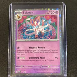 Pokemon Prismatic Promo Cards Promo,Cosmos Holo Sylveon #172 NM W/Swirl - Image 1