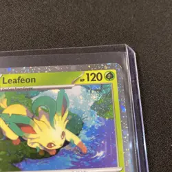 Leafeon - Cosmos Holo w/ Swirl 🌀 NM - SV: Scarlet & Violet Promo Pokemon #170 - Image 3