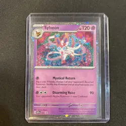 Pokemon Prismatic Promo Cards Promo,Cosmos Holo Sylveon #172 NM W/Swirl - Image 1