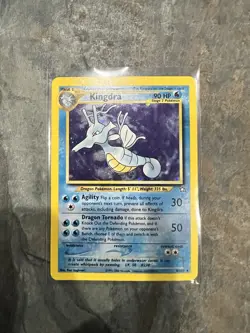 Pokemon TCG Kingdra Neo Genesis Unlimited Holo Rare 8/111 MP SWIRL💫 - Image 1