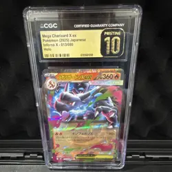 Pokemon Mega Charizard X ex Holo CGC Pristine 10 M2 Inferno X #013/080 2025 - Image 1