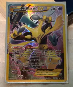 Pokemon Alakazam EX Secret Rare Full Art Holo 125/124 Fates Collide 2016 - Image 1