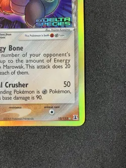 Pokemon TCG Marowak (Delta) EX Delta Species 10/113 Reverse Holo Holo Rare - Image 3