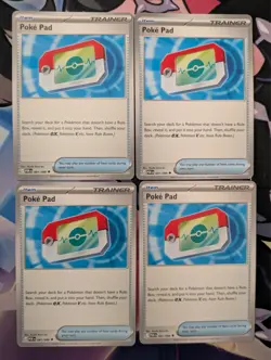 4x Poke Pad 081/088 x4 - NM Perfect Order Pokemon TCG Playset - Image 1