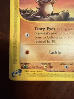 Cubone - Aquapolis 72/147 2002 - E Reader - Pokemon TCG - WOTC - LP - Image 5