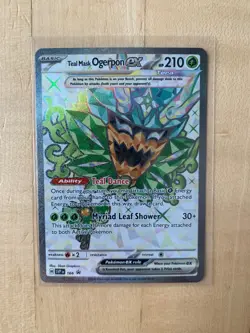 Teal Mask Ogerpon ex SVP 166 Scarlet & Violet Pokemon TCG - Image 1