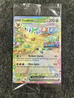 SEALED Leafeon EX 006/131 Prismatic Evolutions Stamped Promo Pokemon TCG - Image 1