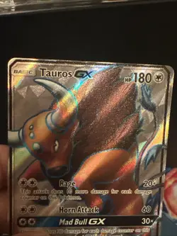 Tauros GX (Full Art) Lightly Played LP+ 144/149 SM Base Set Holo Pokemon TCG - Image 3